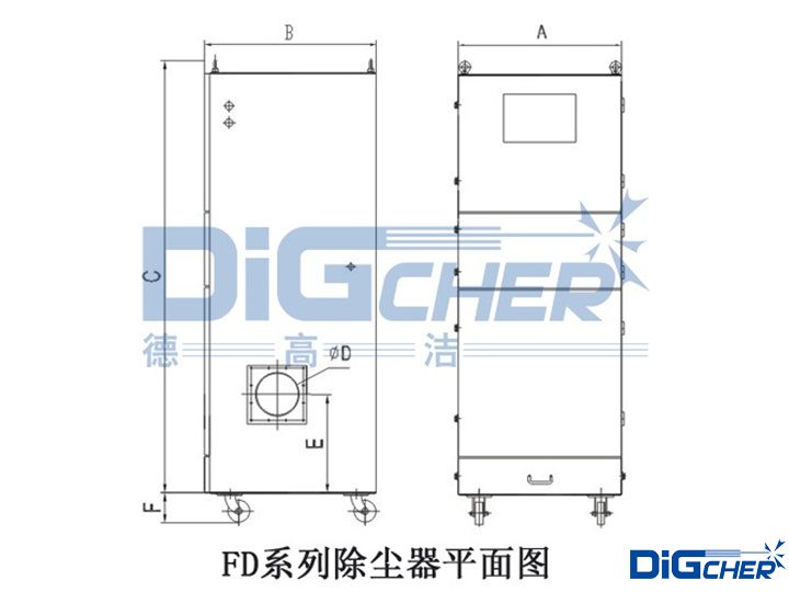 FD系列除塵器平面圖
