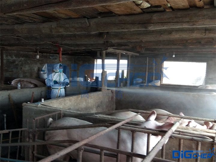 養殖場豬舍高壓水清洗