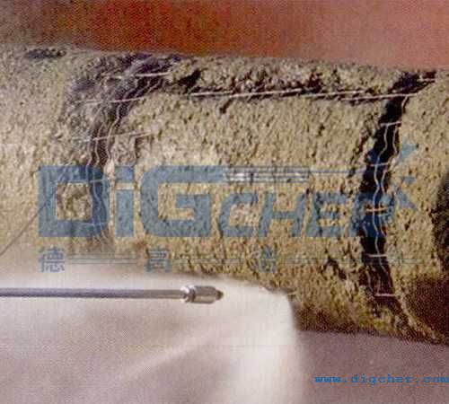 海底管道外表面的混凝土防護層剝離